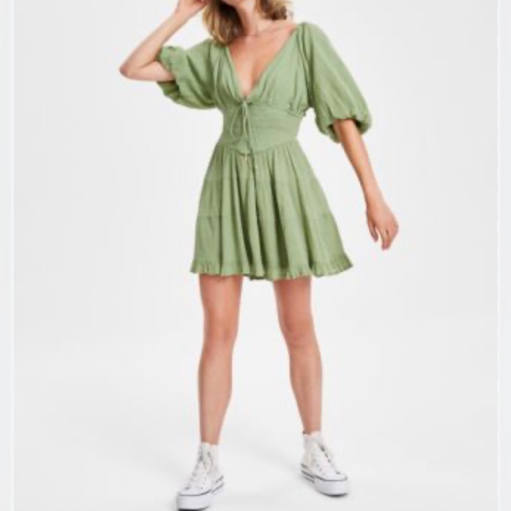 NWT Free People Perfect Day Cotton Mini Dress